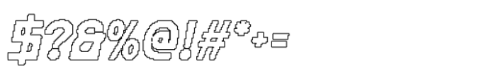Blazhe Pixel Outline Font OTHER CHARS