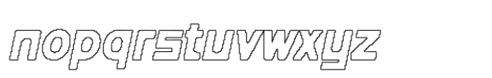 Blazhe Pixel Outline Font LOWERCASE