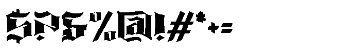 Blckpunk Font OTHER CHARS