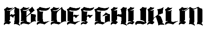Blckpunk Font UPPERCASE
