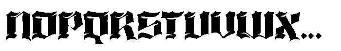 Blckpunk Font UPPERCASE