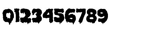 Bleed Out Fill Font OTHER CHARS