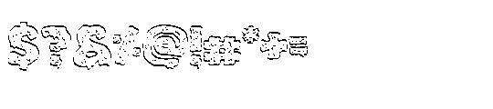 Bleed Out Line Font OTHER CHARS