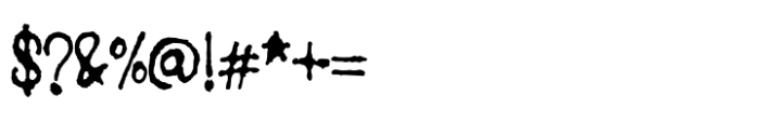 Bleeding Ink Font OTHER CHARS