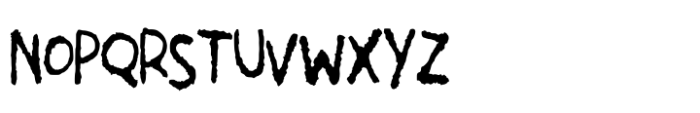 Bleeding Ink Font UPPERCASE