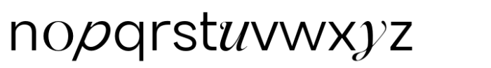 Blendix Regular Italic Font LOWERCASE