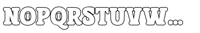 Bleqcki Outline Font UPPERCASE