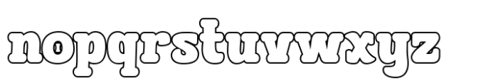 Bleqcki Outline Font LOWERCASE