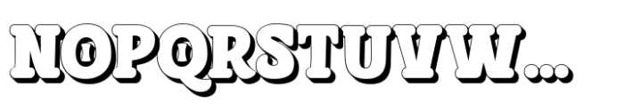 Bleqcki Shadow Font UPPERCASE