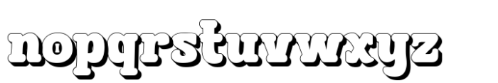 Bleqcki Shadow Font LOWERCASE