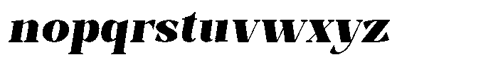 Bleshil Black Condensed Slant Font LOWERCASE