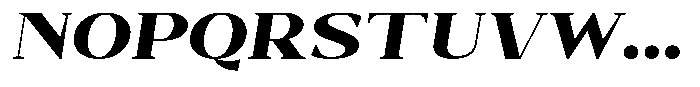 Bleshil Black Expanded Slant Font UPPERCASE