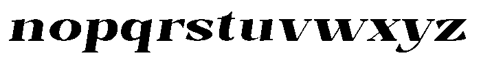 Bleshil Black Expanded Slant Font LOWERCASE
