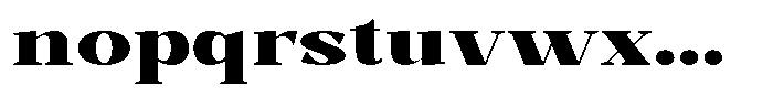 Bleshil Black Expanded Font LOWERCASE