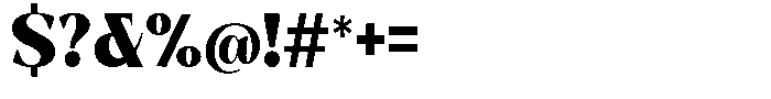 Bleshil Black Semi Condensed L-T Font OTHER CHARS