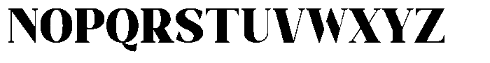 Bleshil Black Semi Condensed L-T Font UPPERCASE