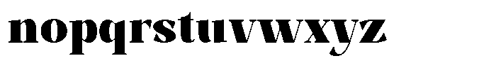 Bleshil Black Semi Condensed L-T Font LOWERCASE