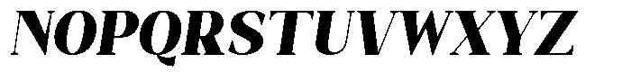 Bleshil Black Semi Condensed Slant L-T Font UPPERCASE