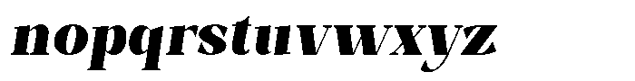 Bleshil Black Semi Condensed Slant L-T Font LOWERCASE