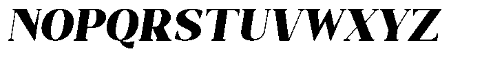 Bleshil Black Semi Condensed Slant Font UPPERCASE