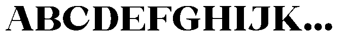 Bleshil Black Semi Expanded L-T Font UPPERCASE