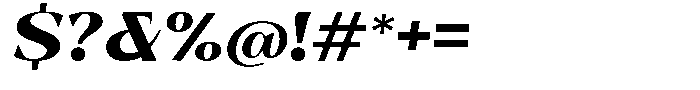 Bleshil Black Semi Expanded Slant L-T Font OTHER CHARS