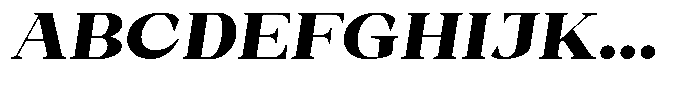 Bleshil Black Semi Expanded Slant Font UPPERCASE