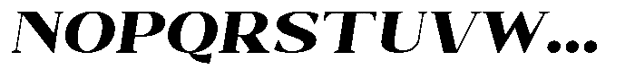 Bleshil Black Semi Expanded Slant Font UPPERCASE