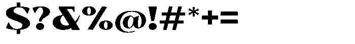 Bleshil Black Semi Expanded Font OTHER CHARS