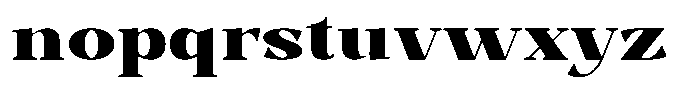 Bleshil Black Semi Expanded Font LOWERCASE