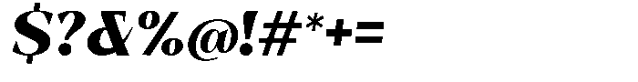 Bleshil Black Slant L-T Font OTHER CHARS