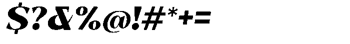 Bleshil Black Slant Font OTHER CHARS