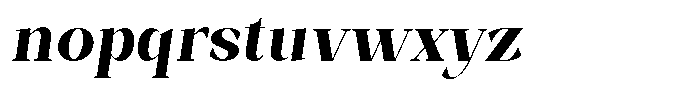 Bleshil Bold Condensed Slant L-T Font LOWERCASE