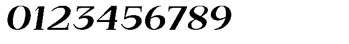Bleshil Bold Expanded Slant L-T Font OTHER CHARS