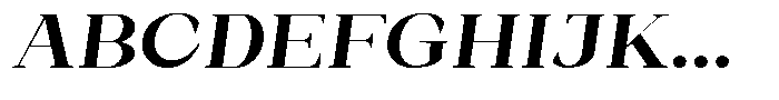 Bleshil Bold Expanded Slant L-T Font