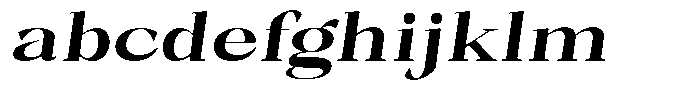 Bleshil Bold Expanded Slant L-T FONT