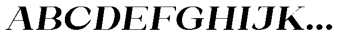 Bleshil Bold Expanded Slant Font