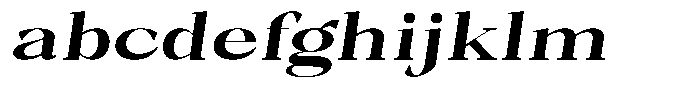 Bleshil Bold Expanded Slant FONT