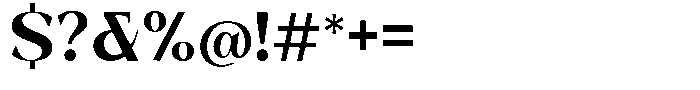 Bleshil Bold L-T Font OTHER CHARS
