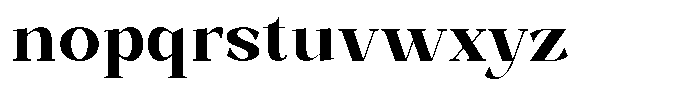 Bleshil Bold L-T Font LOWERCASE