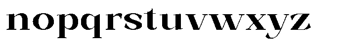 Bleshil Bold Semi Expanded L-T Font LOWERCASE