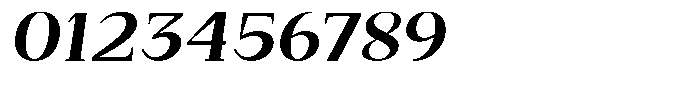 Bleshil Bold Semi Expanded Slant L-T Font OTHER CHARS