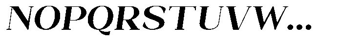 Bleshil Bold Semi Expanded Slant L-T Font UPPERCASE