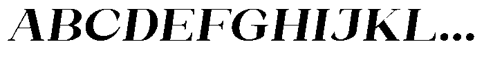 Bleshil Bold Semi Expanded Slant Font UPPERCASE