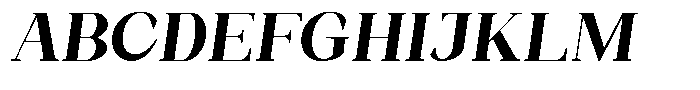 Bleshil Bold Slant L-T Font