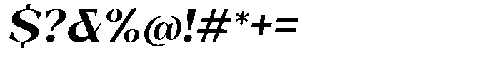 Bleshil Bold Slant Font OTHER CHARS