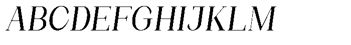 Bleshil Condensed Slant L-T Font