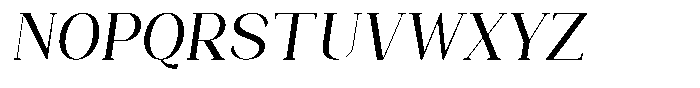 Bleshil Condensed Slant Font UPPERCASE