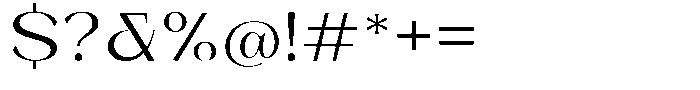 Bleshil Expanded L-T Font OTHER CHARS