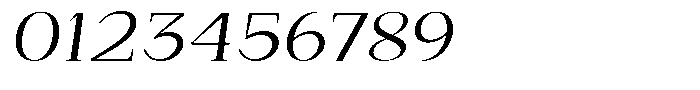 Bleshil Expanded Slant L-T Font OTHER CHARS